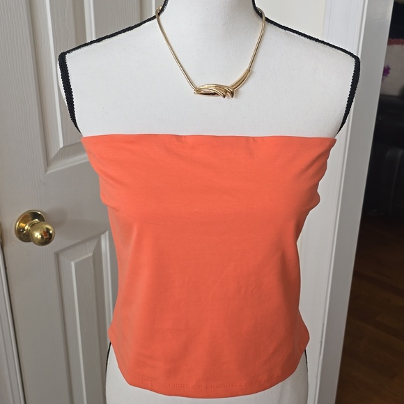 ARIZONA JEAN CO BRAND WOMEN'S JUNIOR SIZE ORANGE SUMMER STRAPLESS TUBE TOP XL - Picture 7 of 16